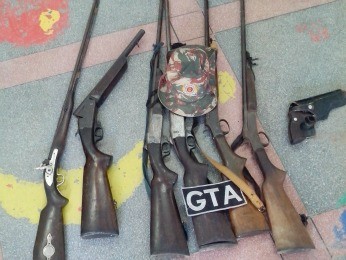 Duas pessoas são presas e dez armas apreendidas na Mata Sul de PE