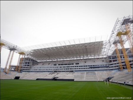 A cobertura do Itaquerão não estará completa para a Copa