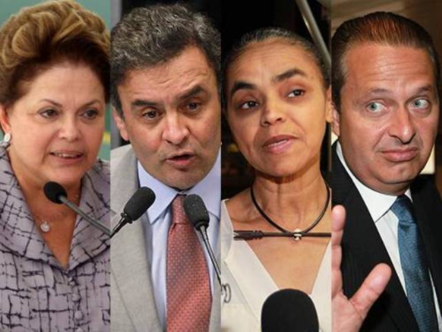 Dilma sobe; Aécio e Campos diminuem diferença