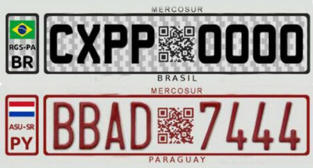 Placas do Mercosul serão unificadas