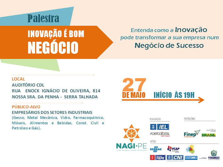 Palestra Inovação é bom negócio