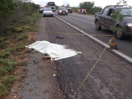 Acidente deixa um morto na PE-365, em Serra Talhada