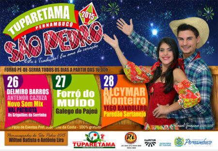 Tuparetama anuncia programação do São Pedro 2015