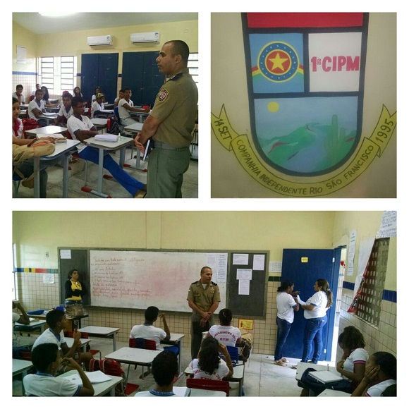 1ª CIPM realiza "Operação Escola Segura" em Floresta