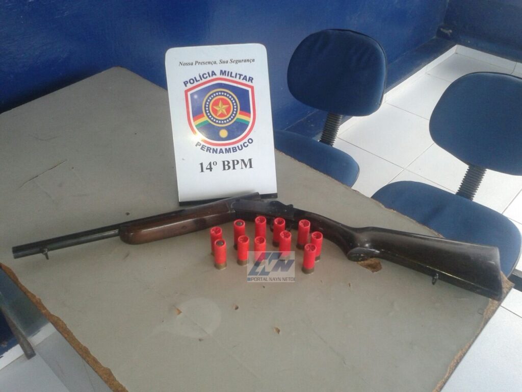 Policiais Militares do 14° BPM apreende arma em Serra Talhada