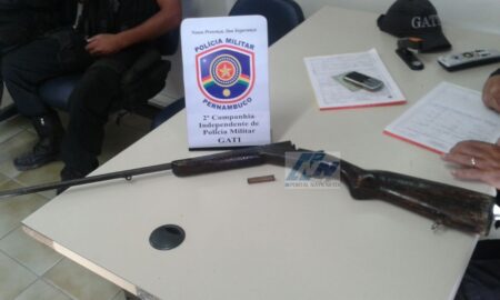Policiais Militares da 2° CIPM apreendem arma em Cabrobó