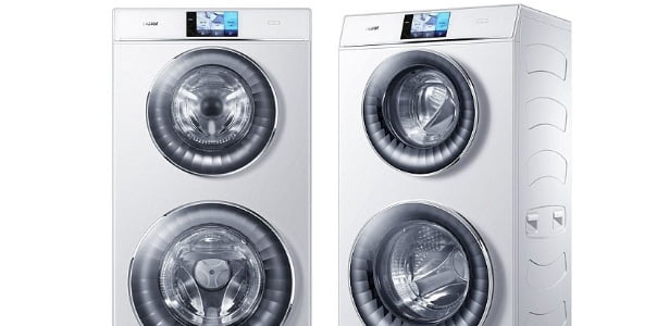 Máquina de lavar com dois tanques de roupa é apresentada na feira IFA