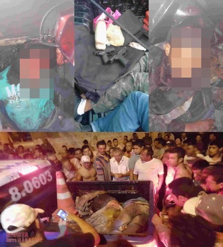 Treze assaltantes de banco trocam tiros com a polícia e dois morrem na Bahia