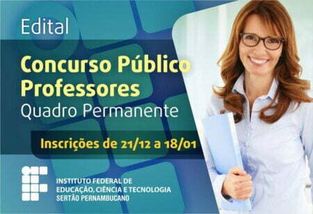 IF Sertão-PE abre inscrições de concurso público para professores efetivos