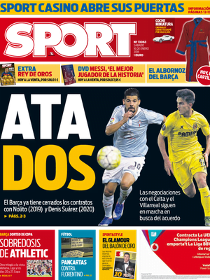 Barcelona espera liberação de clubes para anunciar Nolito e Denis Suárez