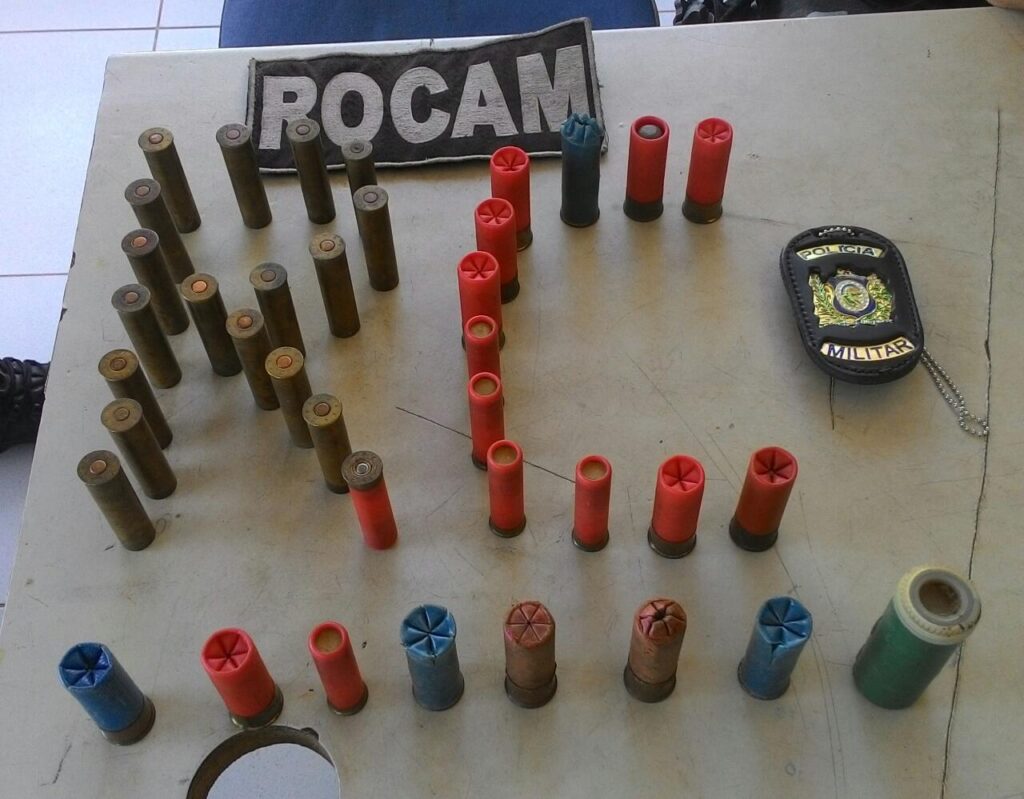 Polícia Militar apreende munições na zona rural de Serra Talhada