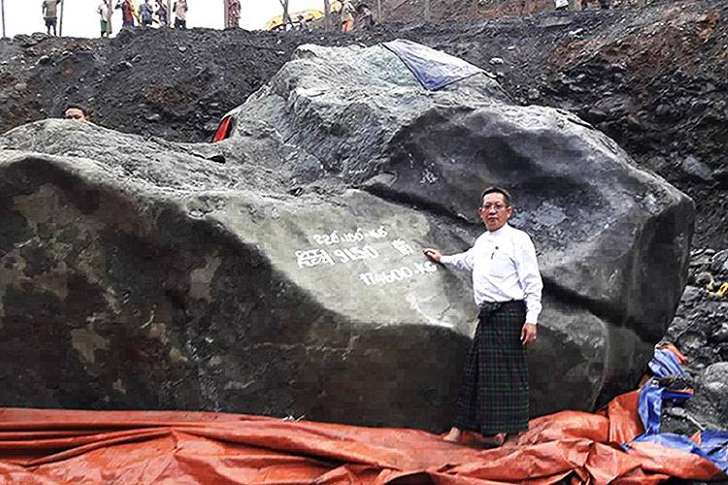 Pedra de jade de milhões de reais não pode ser extraída do local