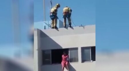 Bombeiros e Polícia Militar salvam mulher que tentava se jogar de prédio em Serra Talhada