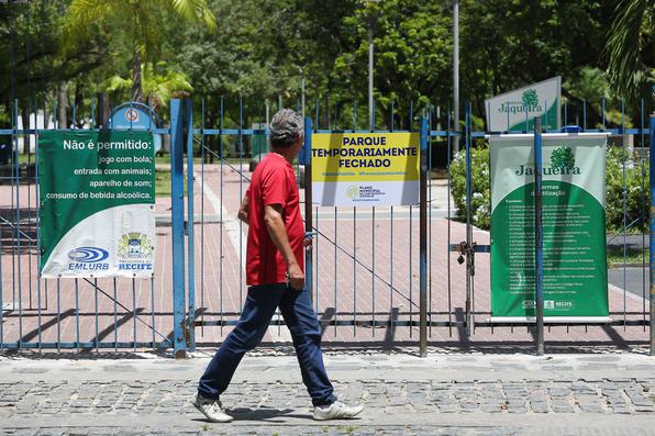Parques, praças e praias do Recife devem ser fechadas por recomendação do MPPE