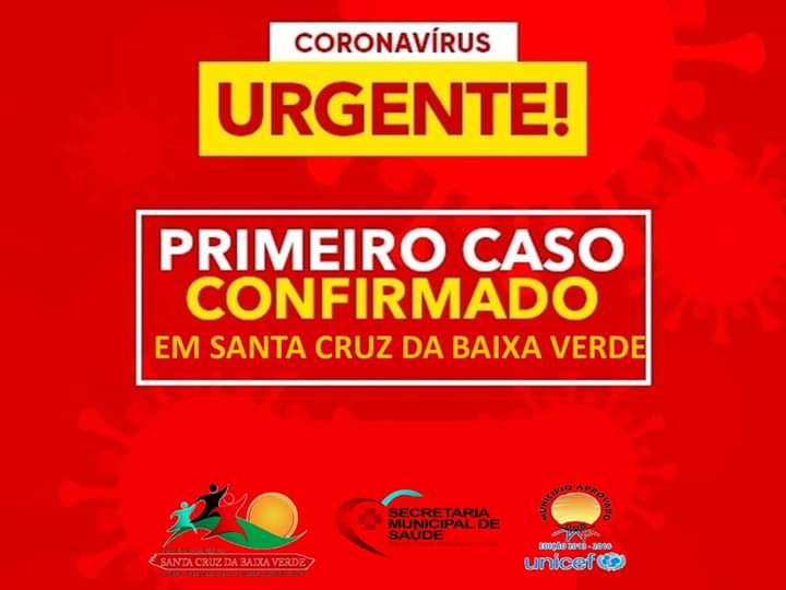 Santa Cruz da Baixa Verde registra primeiro caso da Covid-19