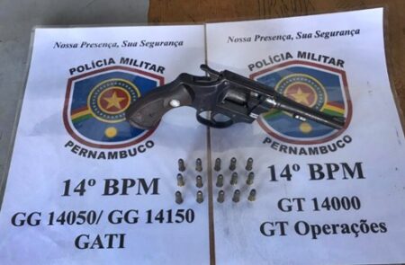 Homem é preso com arma e munições, após ameaças em Serra Talhada