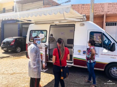 Covid-19: Serra Talhada está com unidade móvel testando os trabalhadores