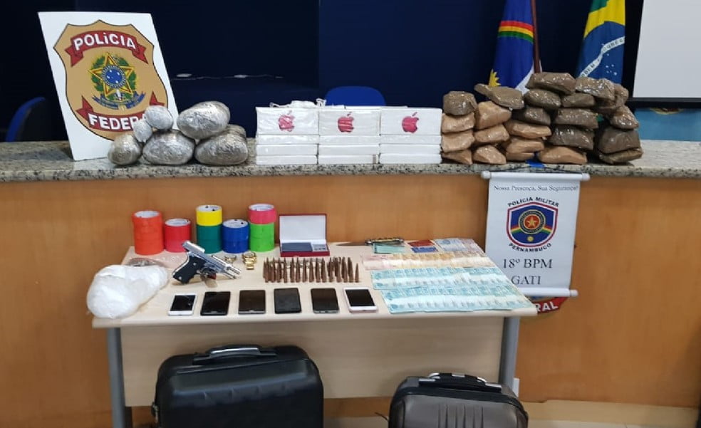 PF apreende drogas e munição para fuzil no Cabo de Santo Agostinho