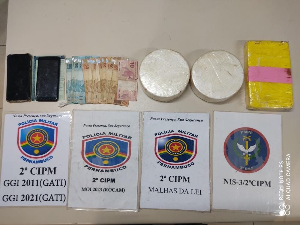 Trio é preso por tráfico de drogas no Sertão de Pernambuco