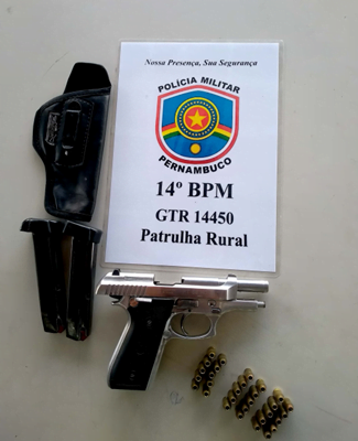 Homens são detidos com arma de fogo em Serra Talhada