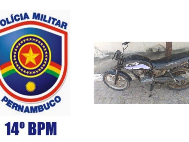 Policiais Militares recuperam motocicleta roubada no Sertão de PE