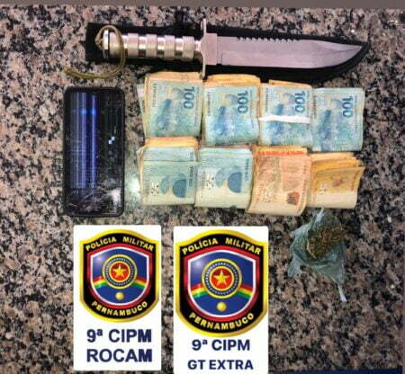 Acusado de tráfico de drogas é detido pela PM