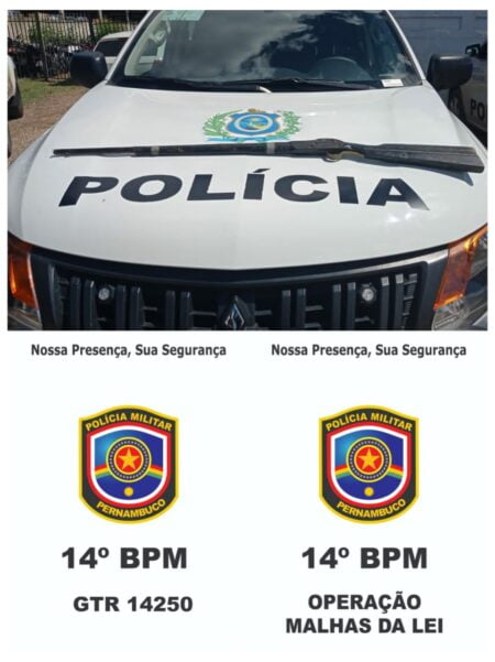 Espingarda apreendida pela PM na zona rural de ST