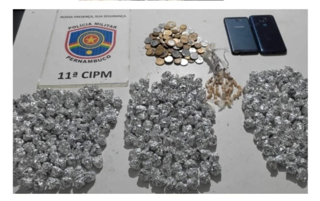 Material apreendido pela PM em Jupi