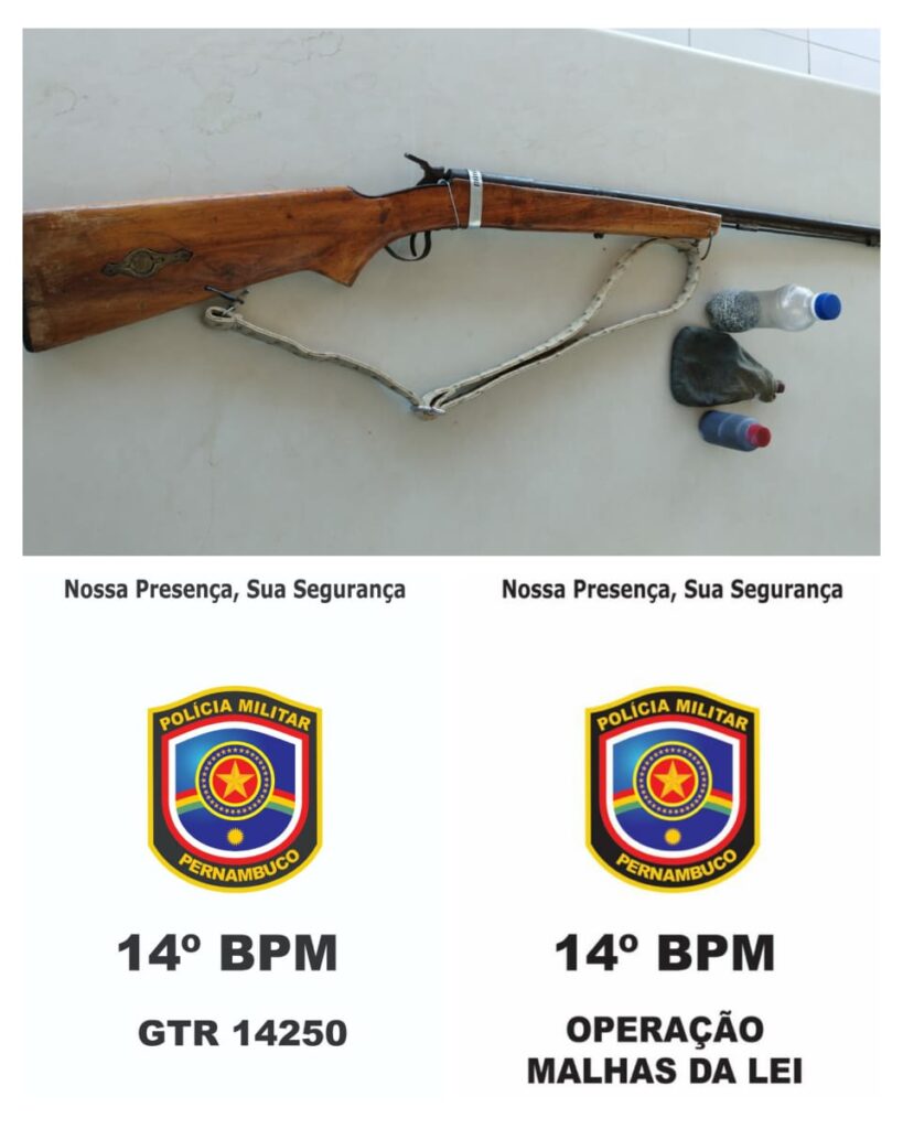Homem é detido com espingarda em ST