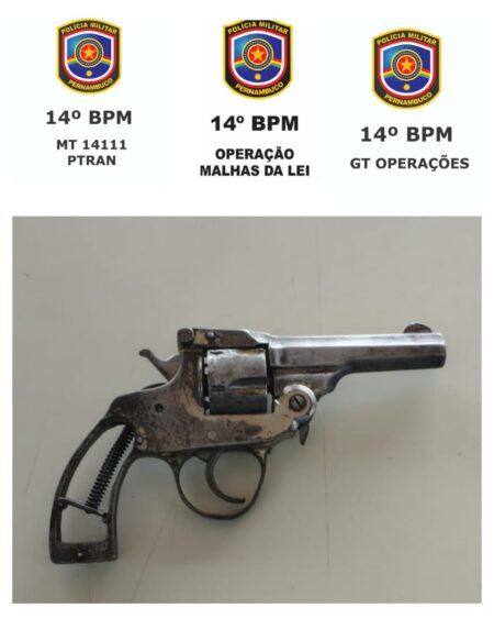 Arma de fogo apreendida em ST