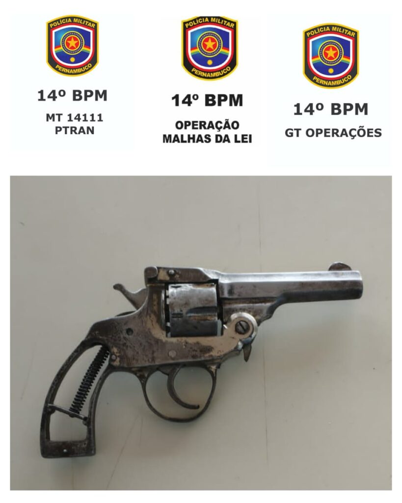 Arma de fogo apreendida em ST