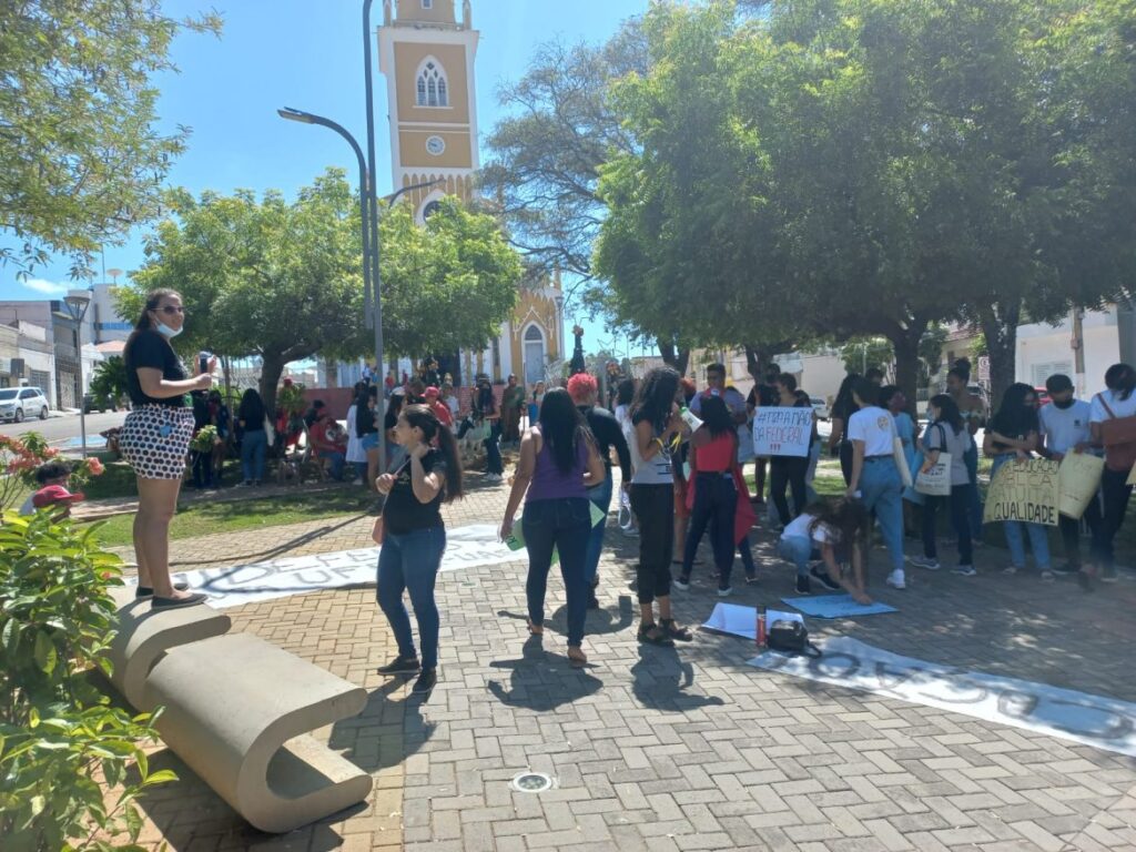 Manifestação de estudantes em ST
