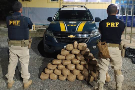 PRF apreende 36kg de maconha em ST